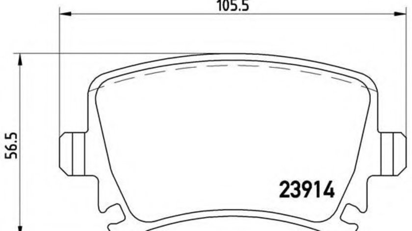 Set placute frana,frana disc AUDI A3 (8P1) (2003 - 2012) BREMBO P 85 095 piesa NOUA