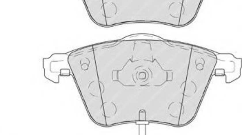 Set placute frana,frana disc AUDI A3 (8P1) (2003 - 2012) FERODO FDB4223 piesa NOUA