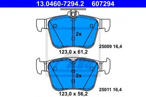 Set placute frana,frana disc AUDI A3 Cabriolet (8V7) (2013 - 2016) ATE 13.0460-7294.2 piesa NOUA