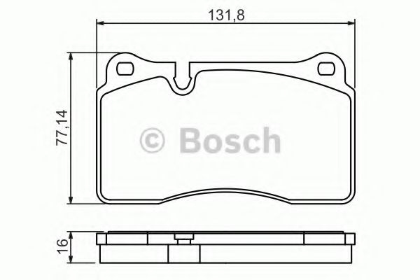 Set placute frana,frana disc AUDI A3 Sportback (8PA) (2004 - 2013) BOSCH 0 986 494 207 piesa NOUA