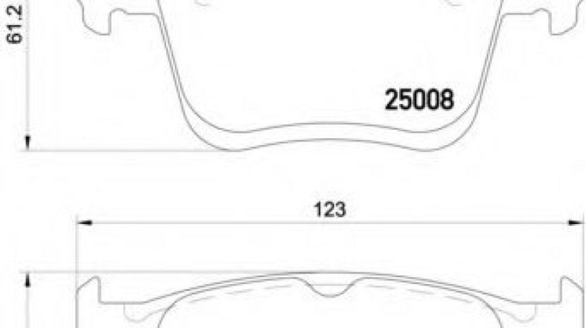 Set placute frana,frana disc AUDI A3 Sportback (8VA) (2012 - 2016) BREMBO P 85 125 piesa NOUA