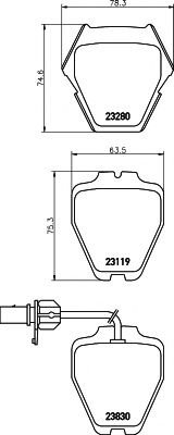 Set placute frana,frana disc AUDI A4 (8D2, B5) (1994 - 2001) TEXTAR 2328001 piesa NOUA