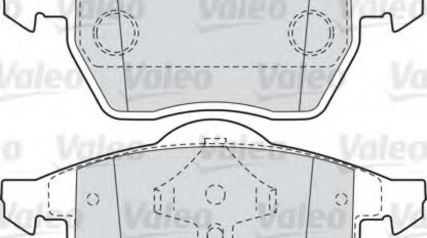 Set placute frana,frana disc AUDI A4 (8D2, B5) (1994 - 2001) VALEO 598355 piesa NOUA