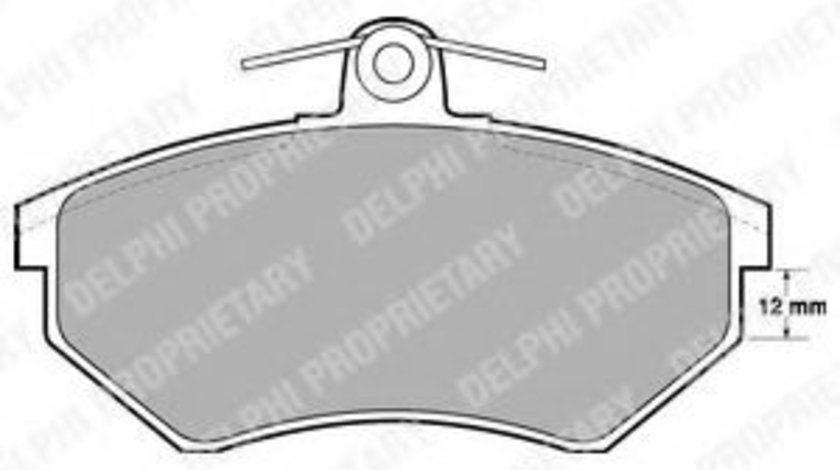 Set placute frana,frana disc AUDI A4 (8D2, B5) (1994 - 2001) DELPHI LP778 produs NOU
