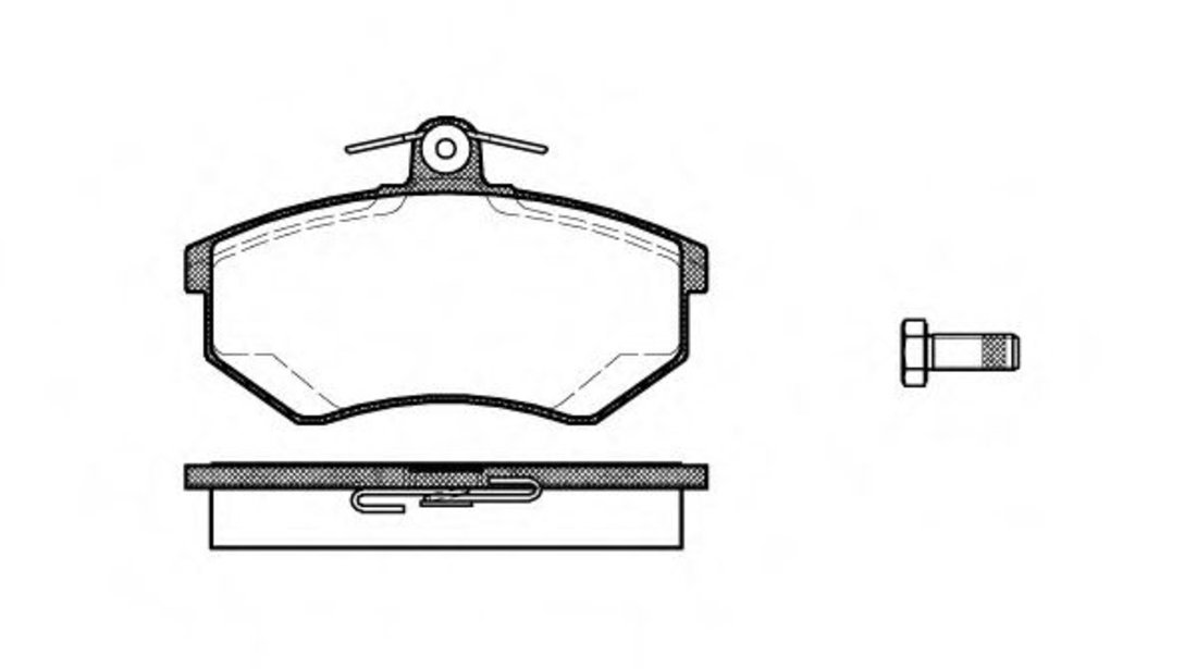 Set placute frana,frana disc AUDI A4 (8D2, B5) (1994 - 2001) REMSA 0134.20 piesa NOUA