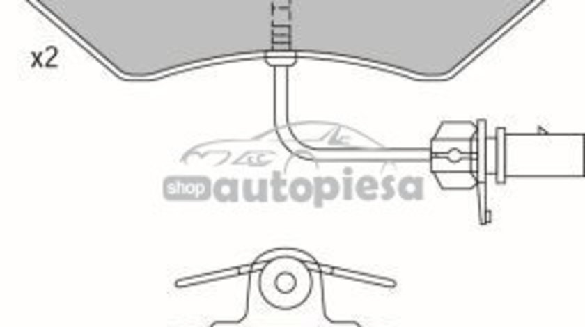 Set placute frana,frana disc AUDI A4 (8D2, B5) (1994 - 2001) KRIEGER 0950006362 piesa NOUA