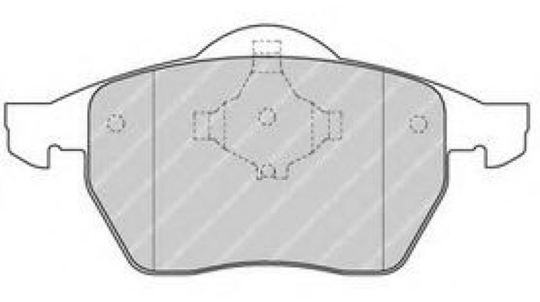 Set placute frana,frana disc AUDI A4 (8D2, B5) (1994 - 2001) FERODO FDB1167 piesa NOUA