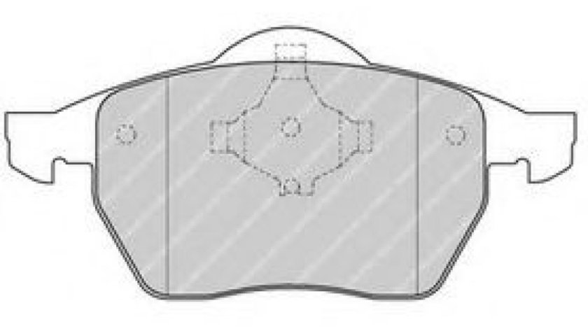 Set placute frana,frana disc AUDI A4 (8D2, B5) (1994 - 2001) FERODO FDB1167 piesa NOUA