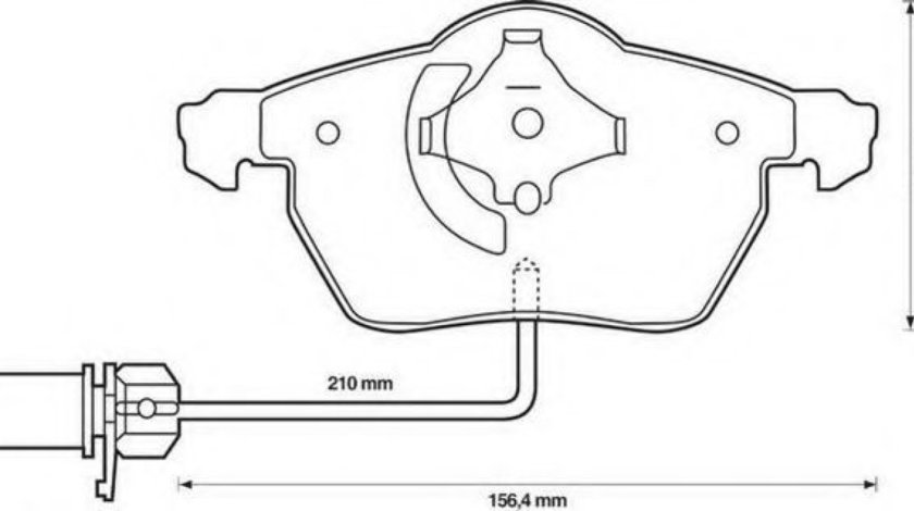 Set placute frana,frana disc AUDI A4 (8D2, B5) (1994 - 2001) JURID 573037J piesa NOUA