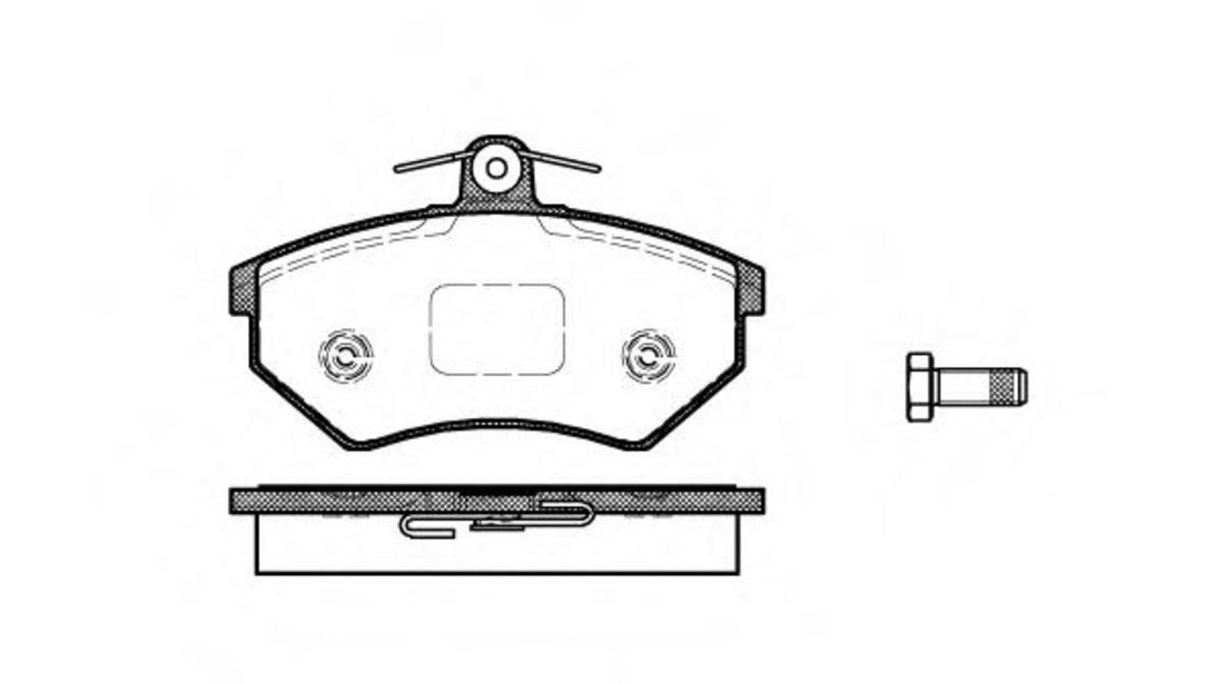 Set placute frana,frana disc AUDI A4 (8D2, B5) (1994 - 2001) REMSA 0134.40 piesa NOUA