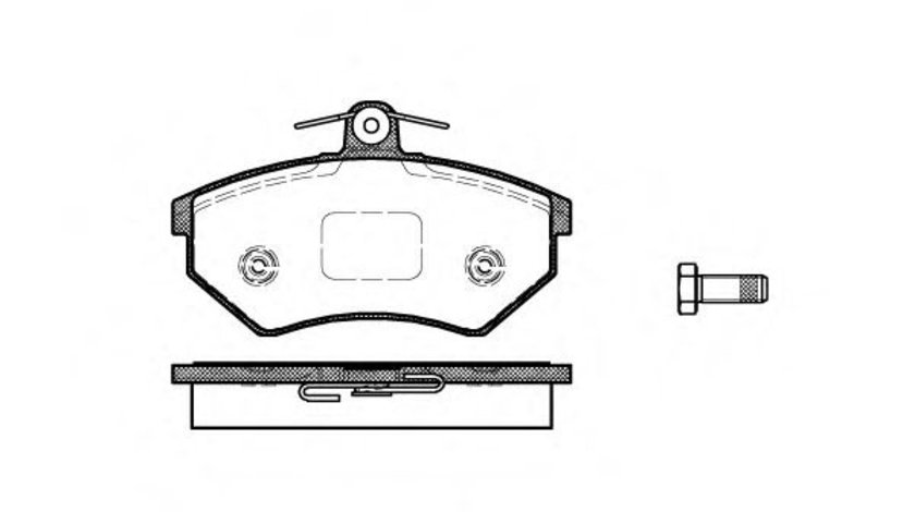 Set placute frana,frana disc AUDI A4 (8D2, B5) (1994 - 2001) REMSA 0134.40 piesa NOUA