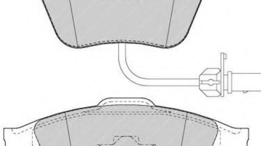 Set placute frana,frana disc AUDI A4 (8E2, B6) (2000 - 2004) FERODO FDB1629 piesa NOUA