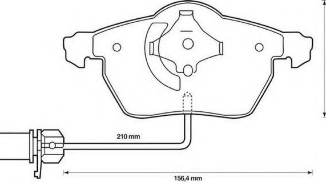 Set placute frana,frana disc AUDI A4 (8E2, B6) (2000 - 2004) JURID 573037JC piesa NOUA