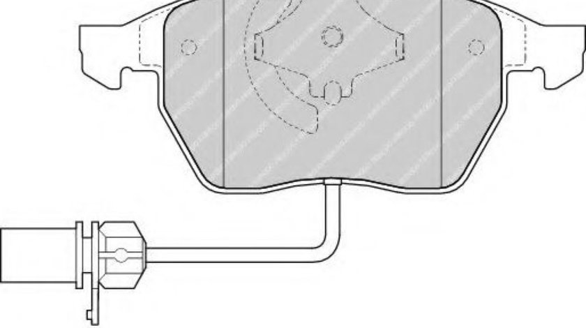 Set placute frana,frana disc AUDI A4 (8E2, B6) (2000 - 2004) FERODO FDB1323 piesa NOUA