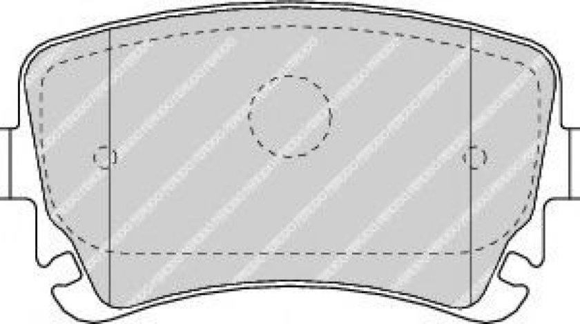 Set placute frana,frana disc AUDI A4 (8EC, B7) (2004 - 2008) FERODO FDB1655 piesa NOUA