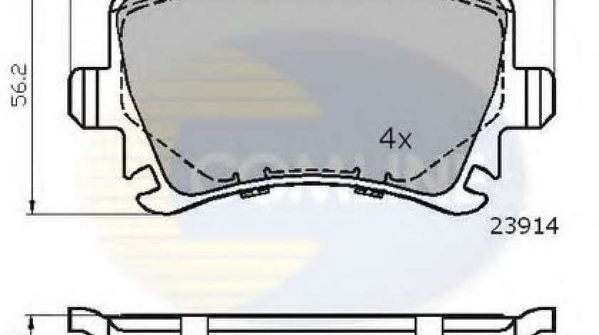 Set placute frana,frana disc AUDI A4 (8EC, B7) (2004 - 2008) COMLINE CBP01284 piesa NOUA