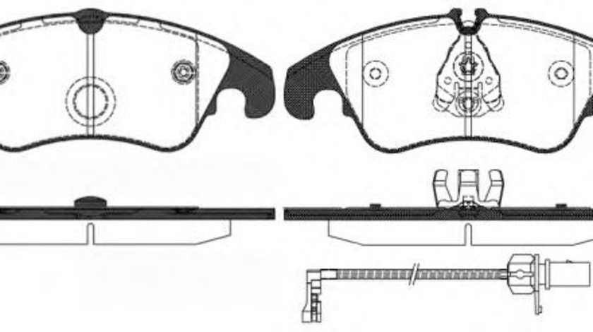 Set placute frana,frana disc AUDI A4 (8K2, B8) (2007 - 2015) REMSA 1304.31 piesa NOUA