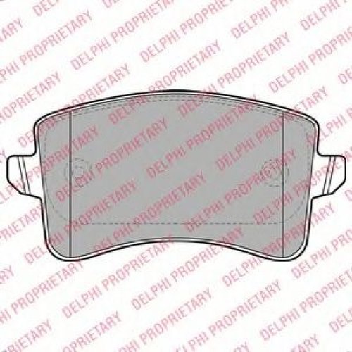 Set placute frana,frana disc AUDI A4 (8K2, B8) (2007 - 2015) DELPHI LP2106 piesa NOUA