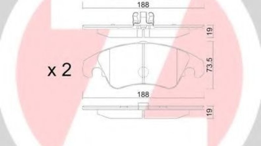 Set placute frana,frana disc AUDI A4 (8K2, B8) (2007 - 2015) ZIMMERMANN 24743.190.1 piesa NOUA