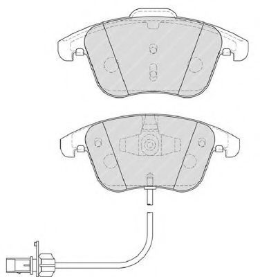 Set placute frana,frana disc AUDI A4 (8K2, B8) (2007 - 2015) FERODO FDB4045 piesa NOUA