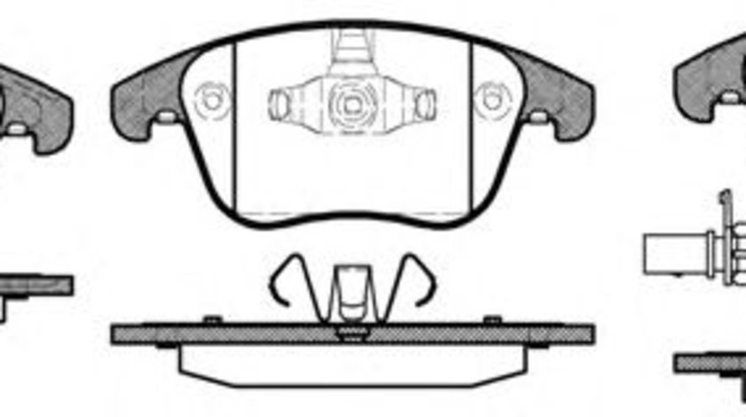 Set placute frana,frana disc AUDI A4 (8K2, B8) (2007 - 2015) REMSA 1219.11 piesa NOUA