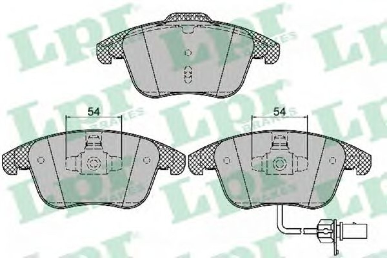 Set placute frana,frana disc AUDI A4 (8K2, B8) (2007 - 2015) LPR 05P1391 piesa NOUA