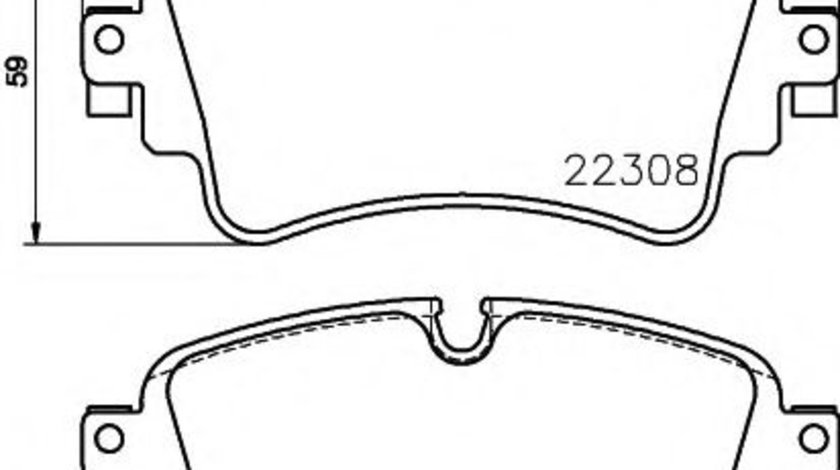 Set placute frana,frana disc AUDI A4 (8W2, B9) (2015 - 2016) TEXTAR 2230801 piesa NOUA