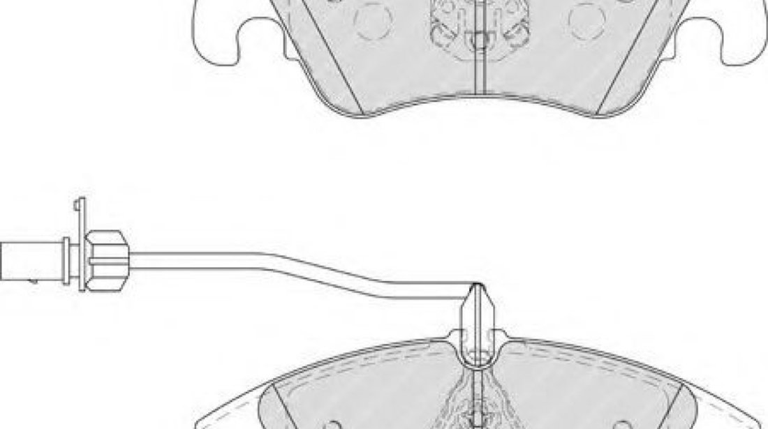 Set placute frana,frana disc AUDI A4 Allroad (8KH, B8) (2009 - 2016) FERODO FDB4044 piesa NOUA