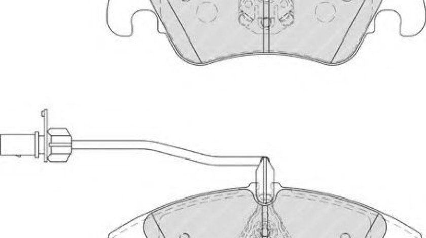 Set placute frana,frana disc AUDI A4 Allroad (8KH, B8) (2009 - 2016) FERODO FDB4044 piesa NOUA