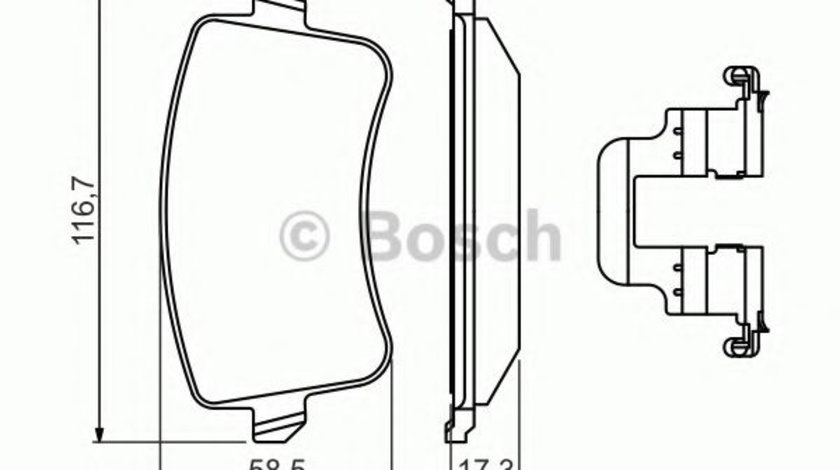 Set placute frana,frana disc AUDI A4 Allroad (8KH, B8) (2009 - 2016) BOSCH 0 986 494 637 piesa NOUA