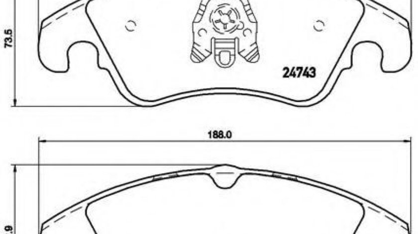 Set placute frana,frana disc AUDI A4 Allroad (8KH, B8) (2009 - 2016) BREMBO P 85 098 piesa NOUA