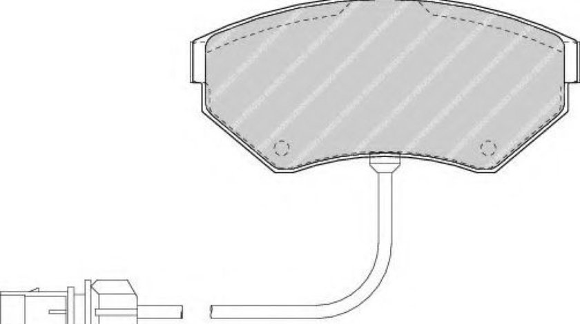 Set placute frana,frana disc AUDI A4 Avant (8D5, B5) (1994 - 2001) FERODO FDB1451 piesa NOUA