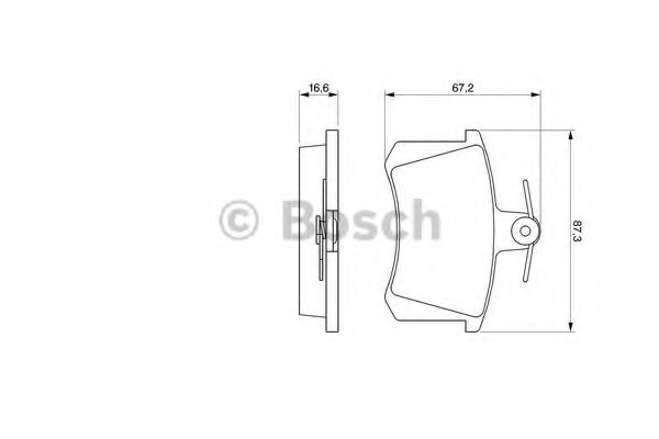 Set placute frana,frana disc AUDI A4 Avant (8D5, B5) (1994 - 2001) BOSCH 0 986 494 059 piesa NOUA
