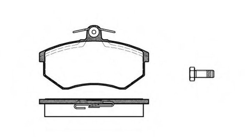 Set placute frana,frana disc AUDI A4 Avant (8D5, B5) (1994 - 2001) REMSA 0134.00 piesa NOUA