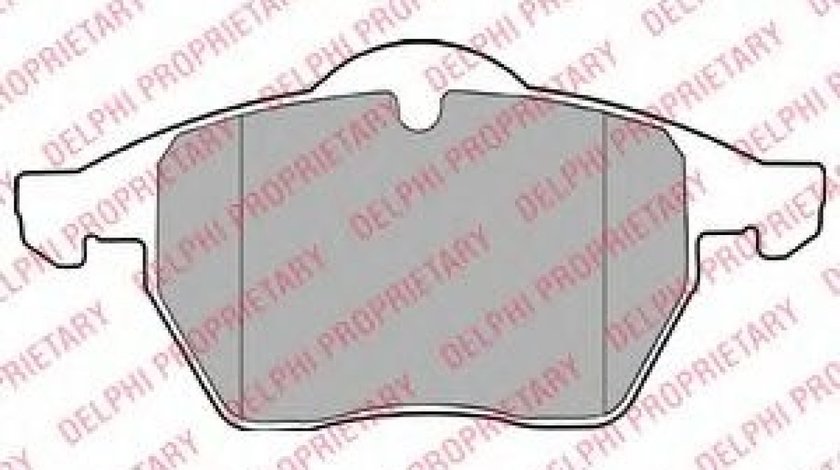 Set placute frana,frana disc AUDI A4 Avant (8D5, B5) (1994 - 2001) DELPHI LP1407 produs NOU