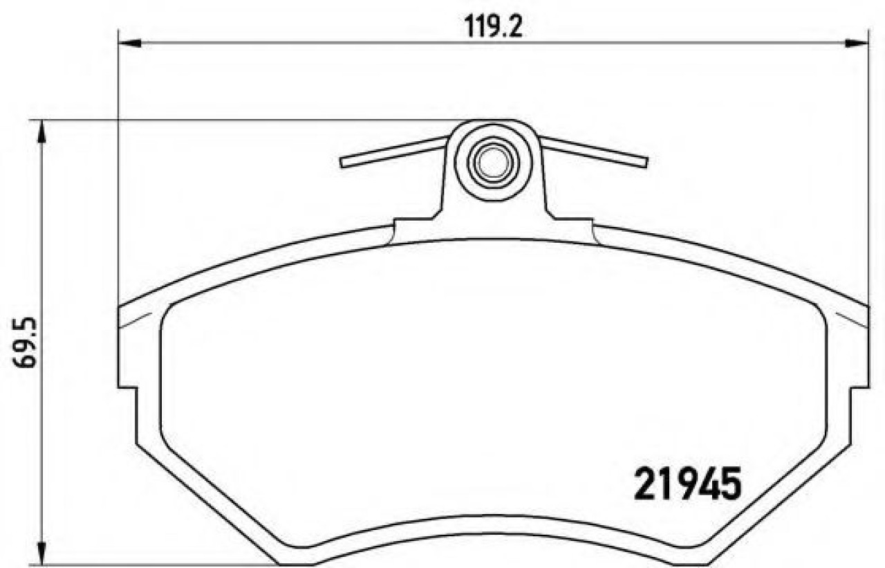 Set placute frana,frana disc AUDI A4 Avant (8D5, B5) (1994 - 2001) BREMBO P 85 042 piesa NOUA