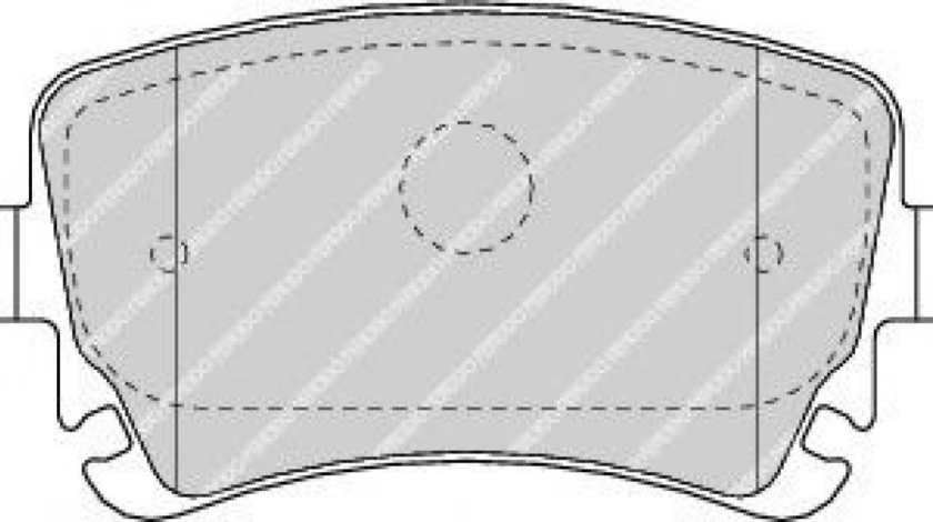 Set placute frana,frana disc AUDI A4 Avant (8E5, B6) (2001 - 2004) FERODO FDB1655 piesa NOUA