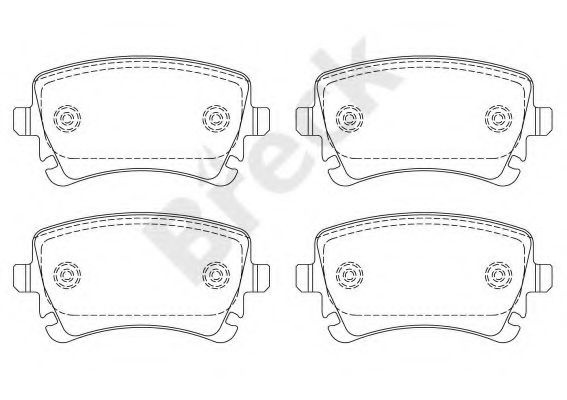 Set placute frana,frana disc AUDI A4 Avant (8E5, B6) (2001 - 2004) Break 23326 00 702 00 piesa NOUA