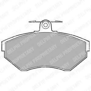 Set placute frana,frana disc AUDI A4 Avant (8ED, B7) (2004 - 2008) DELPHI LP1409 piesa NOUA