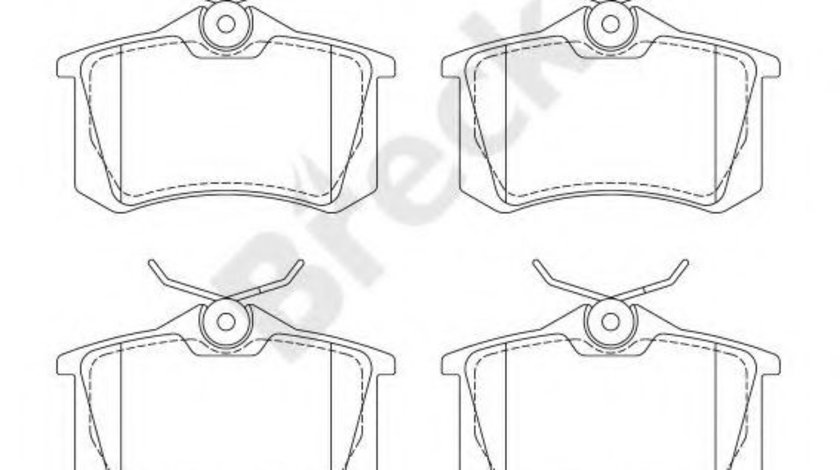 Set placute frana,frana disc AUDI A4 Avant (8ED, B7) (2004 - 2008) Break 20961 00 704 00 piesa NOUA