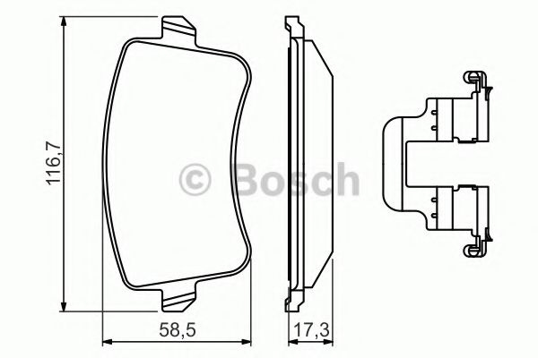 Set placute frana,frana disc AUDI A4 Avant (8K5, B8) (2007 - 2015) BOSCH 0 986 494 637 piesa NOUA