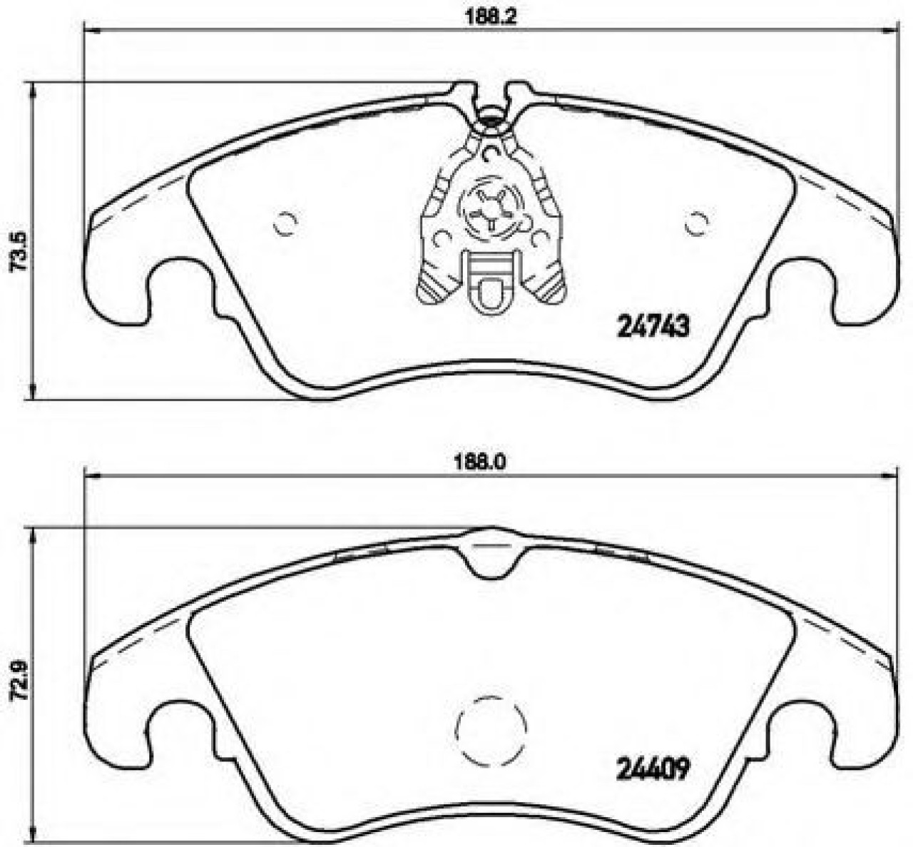 Set placute frana,frana disc AUDI A4 Avant (8K5, B8) (2007 - 2015) BREMBO P 85 098 piesa NOUA