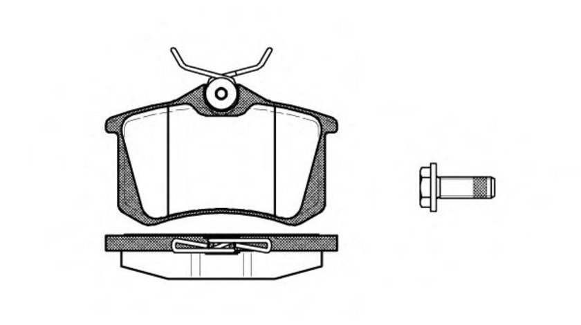 Set placute frana,frana disc AUDI A4 Cabriolet (8H7, B6, 8HE, B7) (2002 - 2009) REMSA 0263.05 piesa NOUA