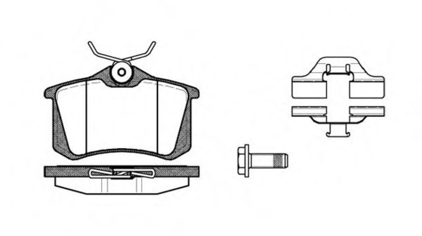 Set placute frana,frana disc AUDI A4 Cabriolet (8H7, B6, 8HE, B7) (2002 - 2009) REMSA 0263.03 piesa NOUA