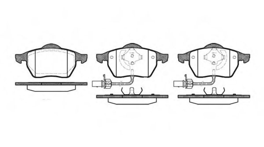 Set placute frana,frana disc AUDI A4 Cabriolet (8H7, B6, 8HE, B7) (2002 - 2009) REMSA 0390.22 piesa NOUA