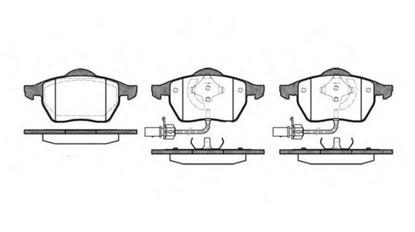 Set placute frana,frana disc AUDI A4 Cabriolet (8H7, B6, 8HE, B7) (2002 - 2009) REMSA 0390.22 piesa NOUA