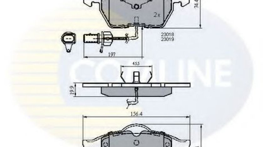 Set placute frana,frana disc AUDI A4 Cabriolet (8H7, B6, 8HE, B7) (2002 - 2009) COMLINE CBP11025 piesa NOUA