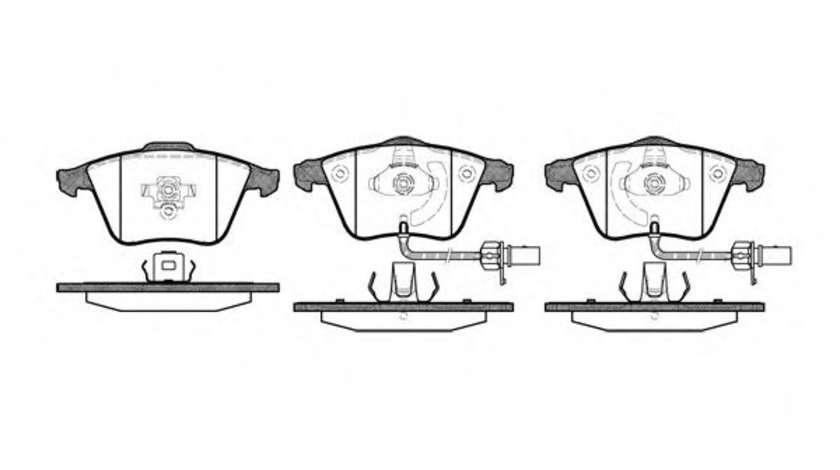 Set placute frana,frana disc AUDI A4 Cabriolet (8H7, B6, 8HE, B7) (2002 - 2009) REMSA 0964.12 piesa NOUA