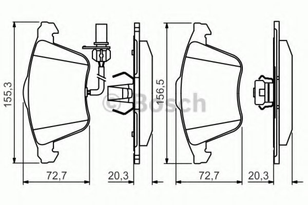 Set placute frana,frana disc AUDI A4 Cabriolet (8H7, B6, 8HE, B7) (2002 - 2009) BOSCH 0 986 495 272 piesa NOUA