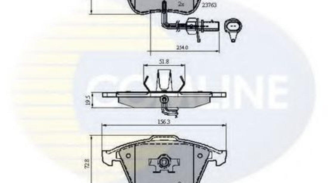 Set placute frana,frana disc AUDI A4 Cabriolet (8H7, B6, 8HE, B7) (2002 - 2009) COMLINE CBP11753 piesa NOUA